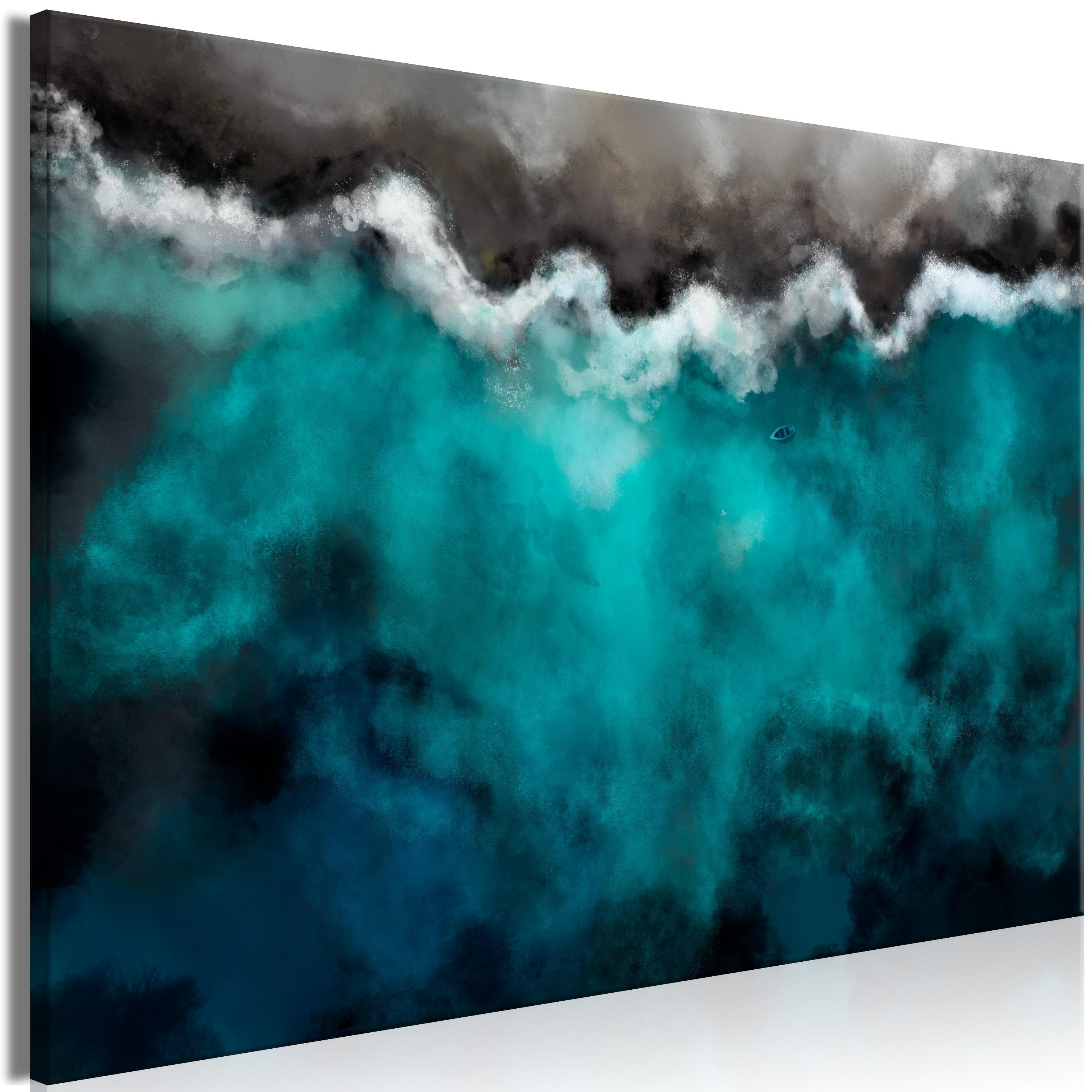 Billede - Blue Lagoon (1 Part) Wide - 30 x 20 cm - Standard