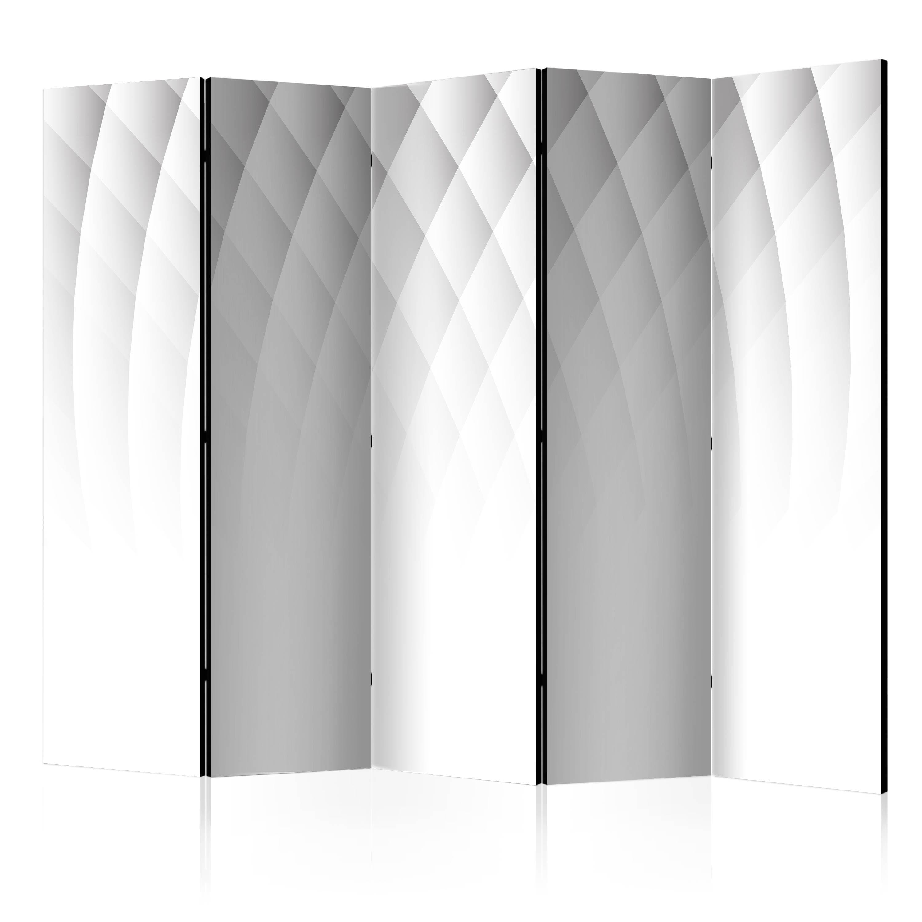 Skærmvæg Lysets struktur II 225 x 172 cm - 5-panel abstrakt rumdeler - 225 x 172 cm - Akustik