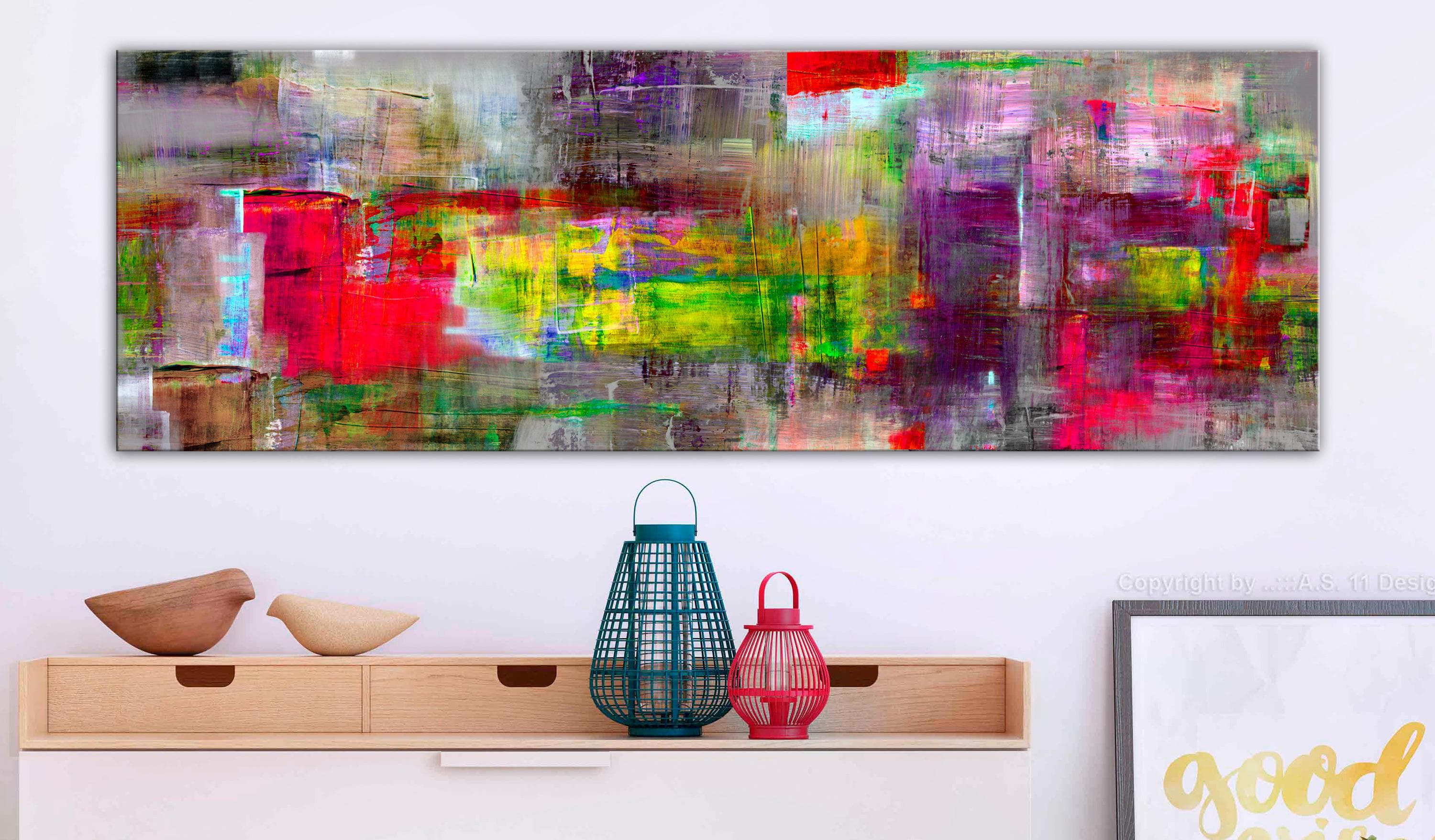 Billede - Land of Fantasy - 120 x 40 cm - På italiensk lærred view 2
