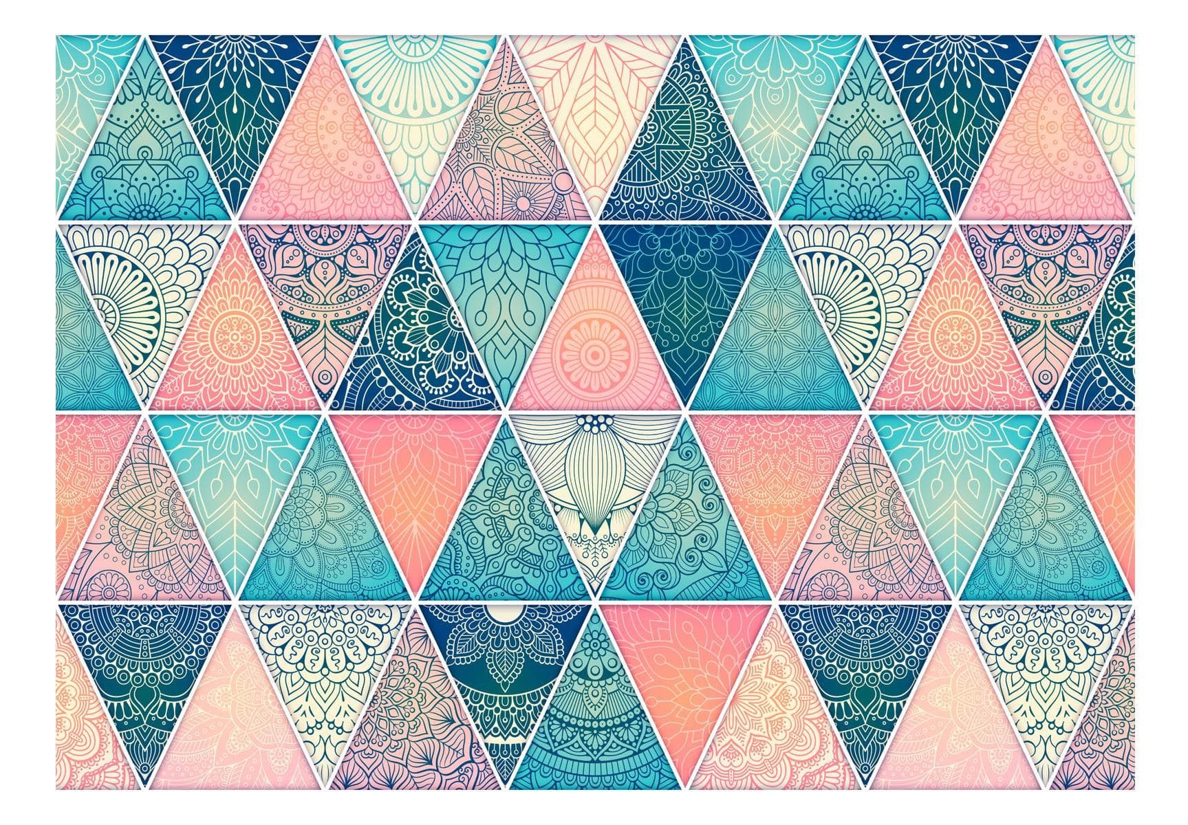 Fototapet - Oriental Triangles - 250 x 175 cm - Premium view 2