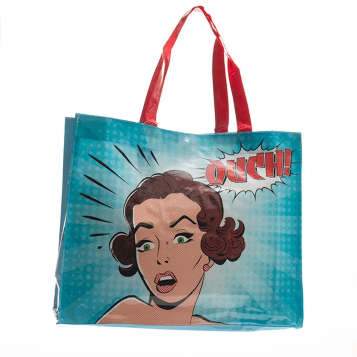 Strandtaske - Hello! pop-art håndtaske i PVC view 2