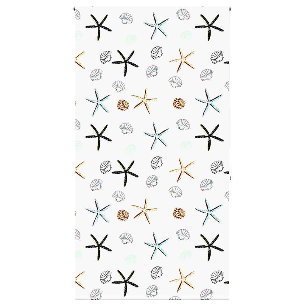 Bruserullegardin 130×240 cm - stofbredde 126 cm, PEVA, muslingemotiv