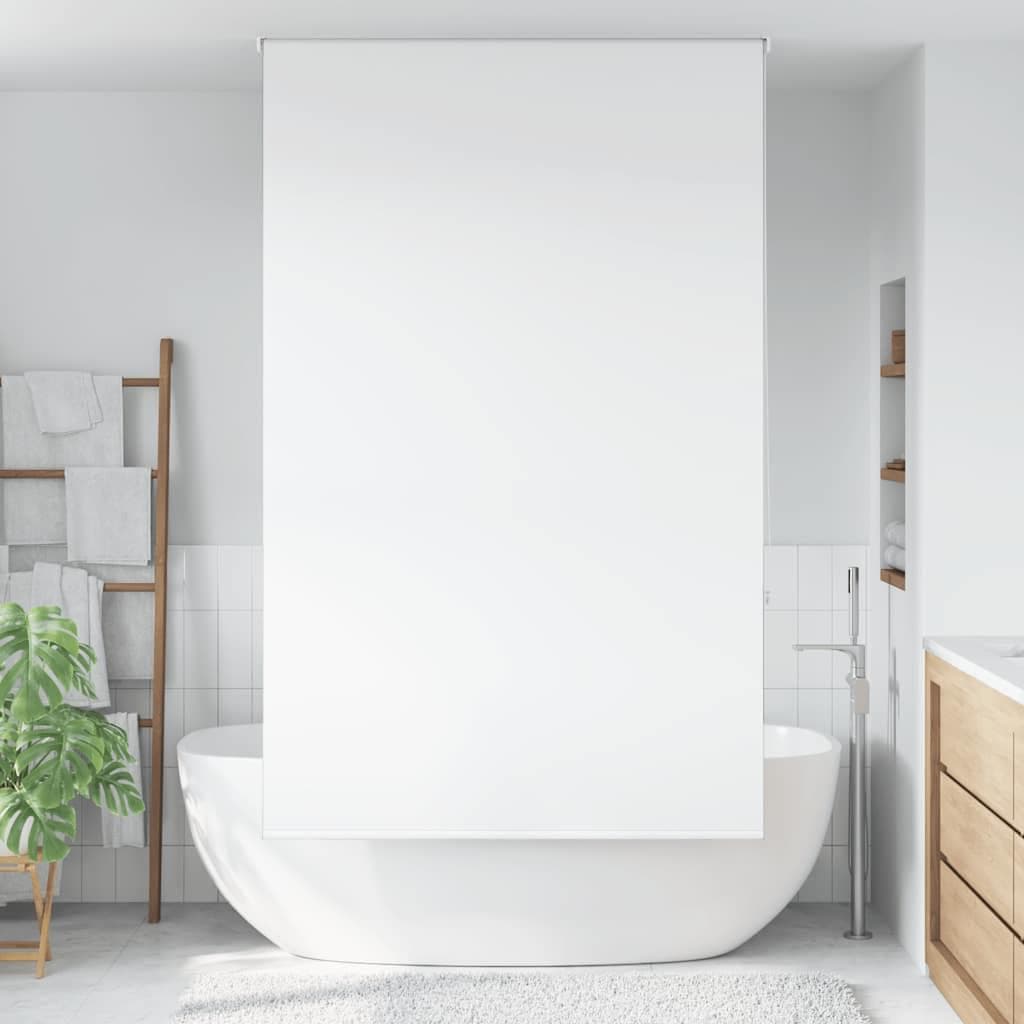 Bruserullegardin 140×240 cm - hvid, PEVA (stofbredde 136 cm)