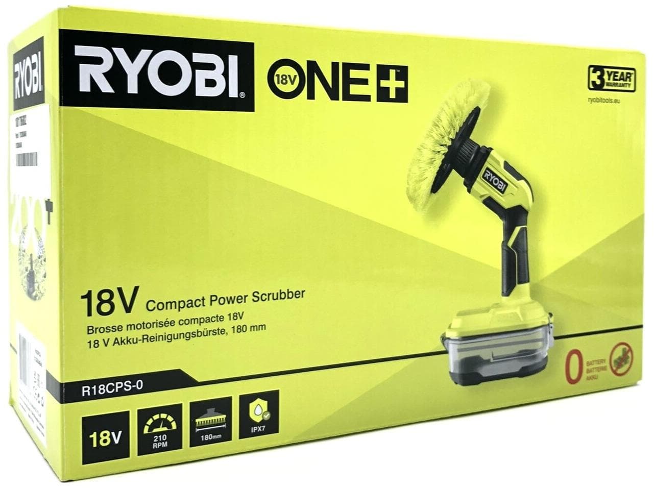 Rengøringsbørste 18V Ryobi ONE+ R18CPS-0 - uden batteri, 15 cm