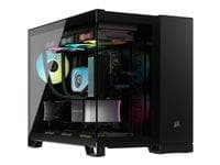 PC kabinet Corsair 2500X Micro ATX mid tower - sort, hærdet glas
