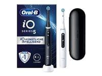 Elektrisk tandbørste Oral-B iO Series 5 - matsort/ren hvid (2-pak)