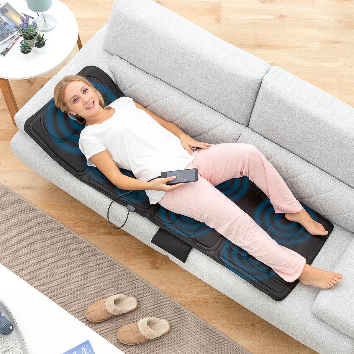 Massagemåtte med vibration Vhemat - sort