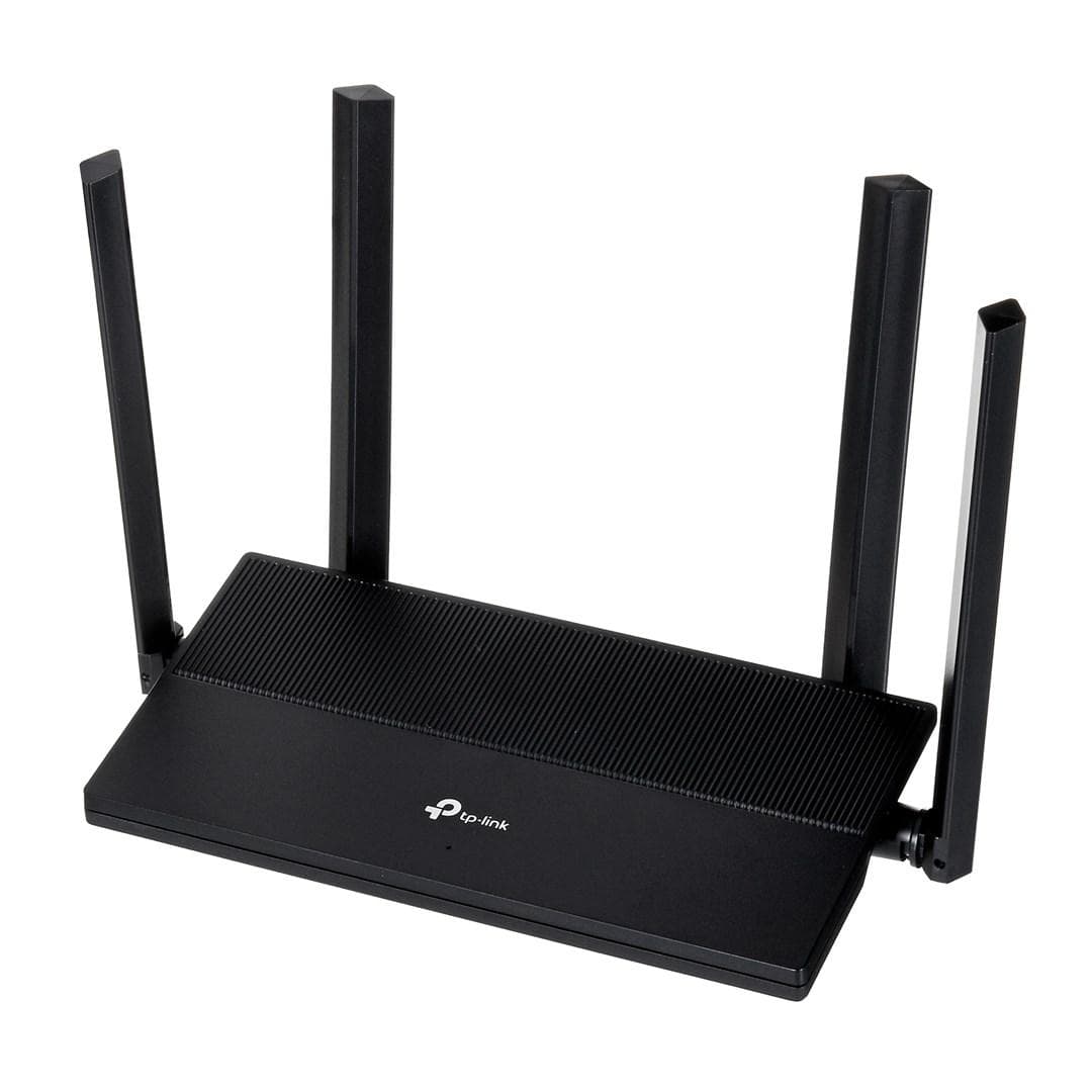 WiFi 6 router TP-Link EX141 - dual-band, Gigabit, sort