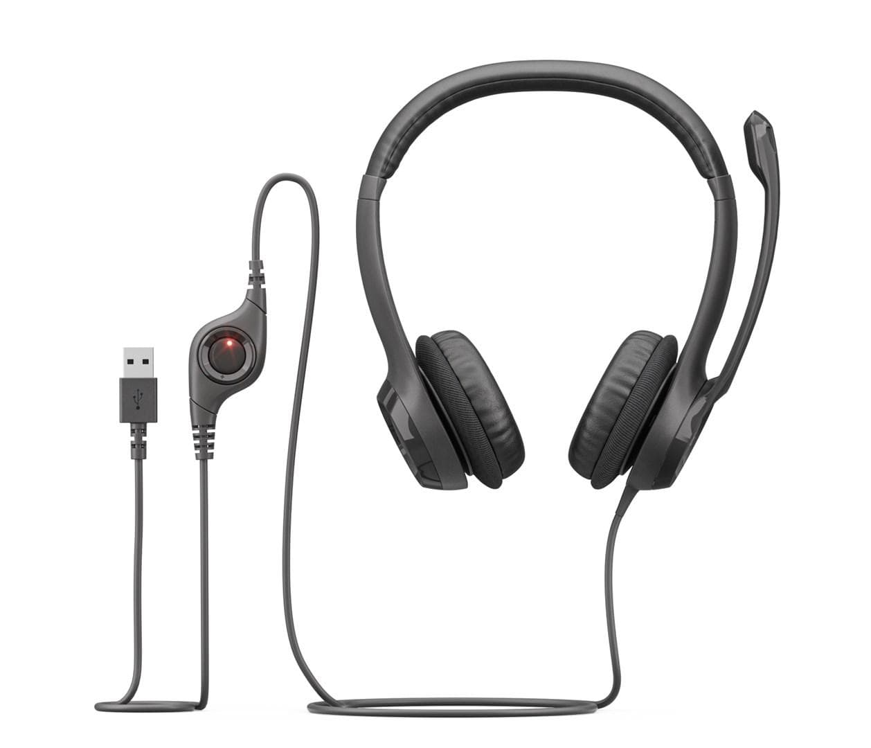 Headset med mikrofon Logitech H390 USB til computer