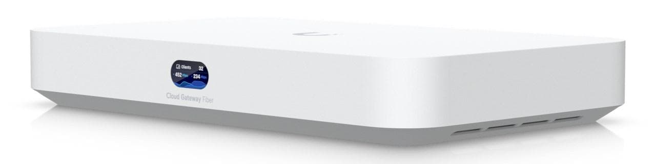 Router gateway Ubiquiti UCG‑Fiber 10G SFP+ og PoE+ (30 W)