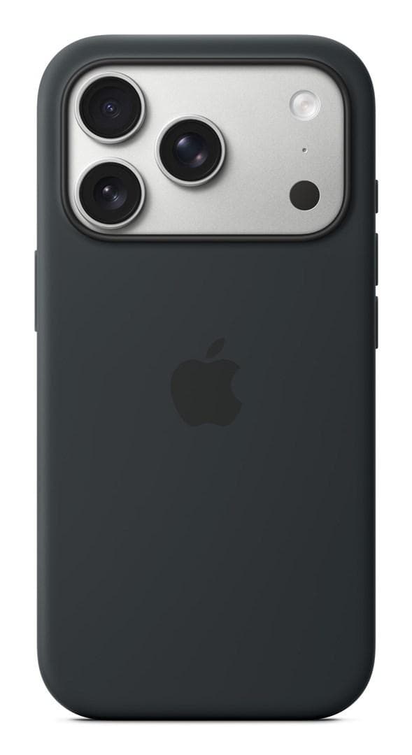 Mobilcover Apple iPhone 17 Pro silikone med MagSafe - sort
