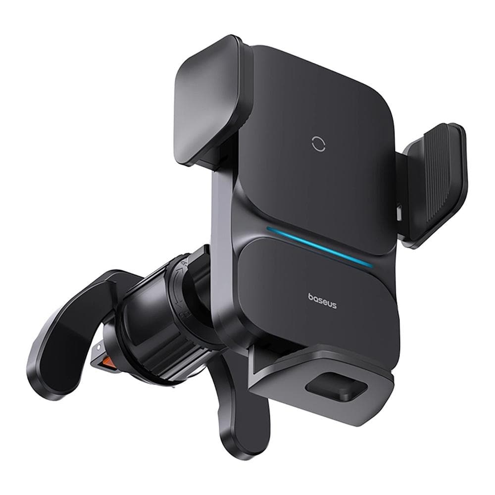 Trådløs bilholder 15W Qi - Baseus Wisdom, luftkanal