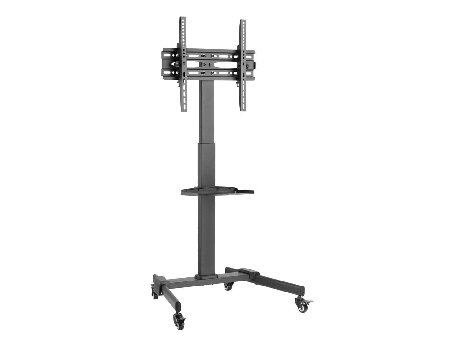 TV-vogn på hjul EQUIP 32"-55" med hylde, højdejusterbar