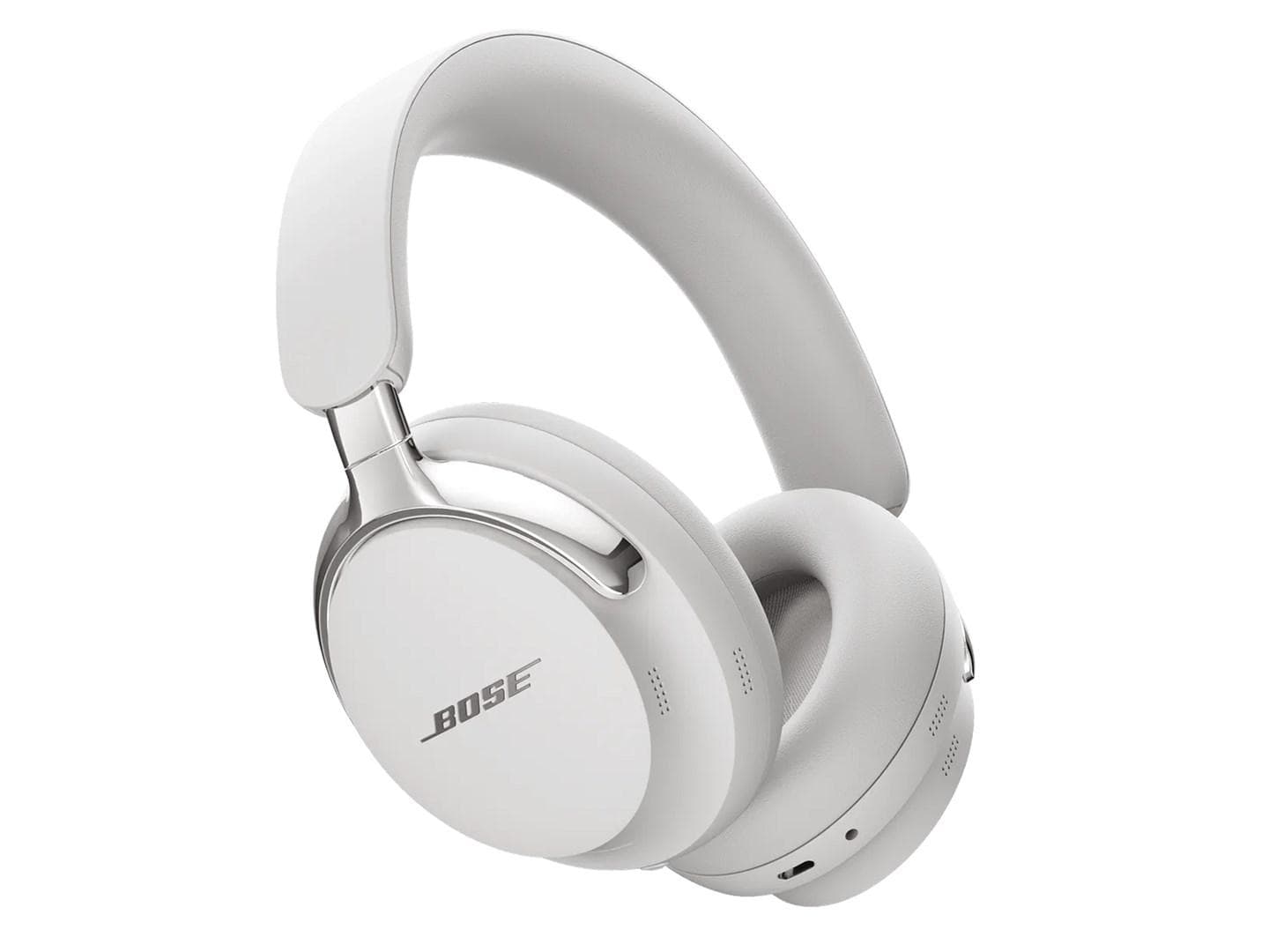 Trådløse høretelefoner Bose - over‑ear med aktiv støjreduktion (hvid)