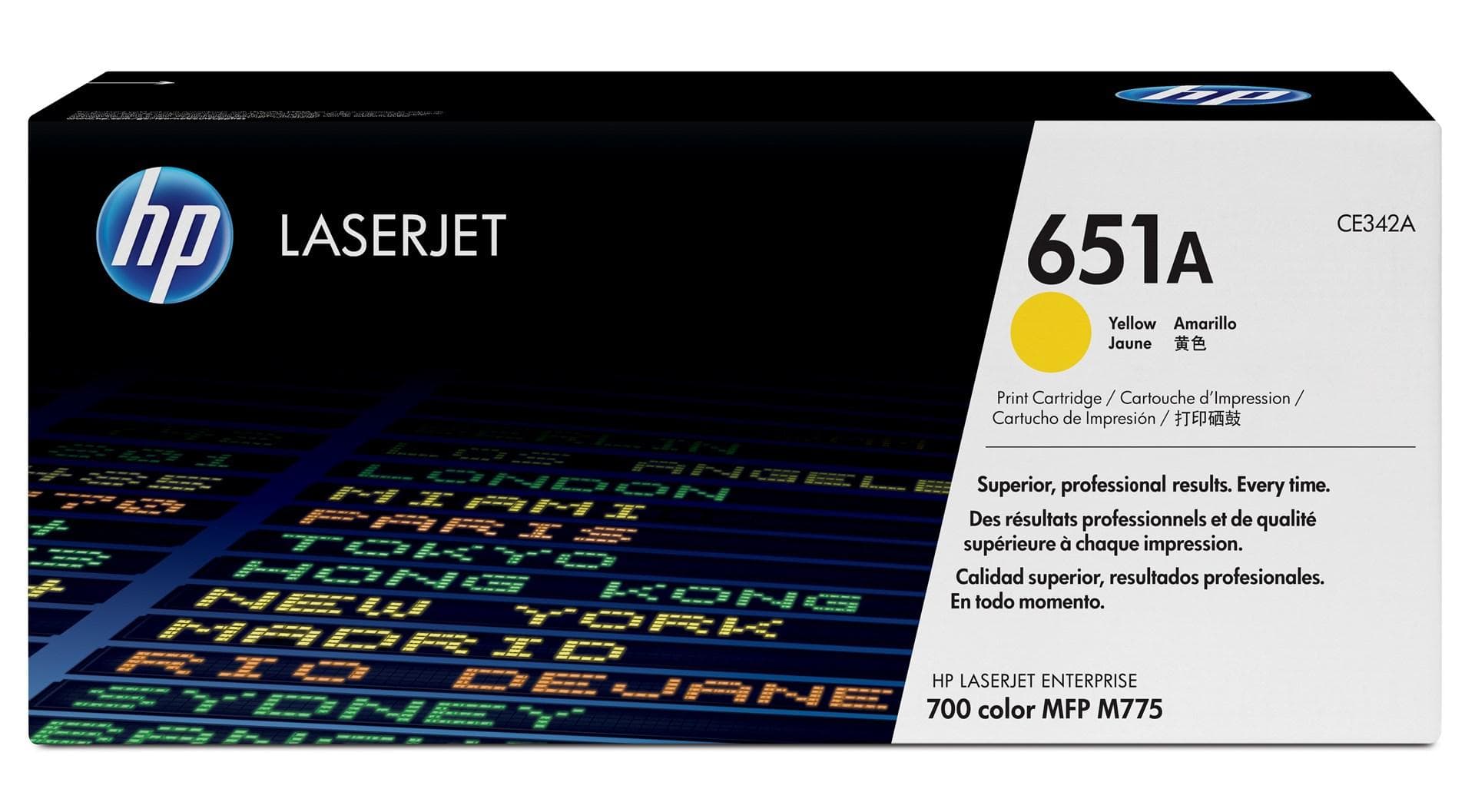 Tonerpatron gul til laserprinter - HP 651A
