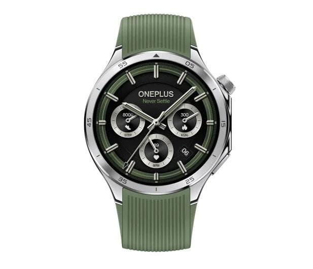 Smartwatch OnePlus Watch 3 – 1,5" AMOLED, GPS, grøn 46 mm