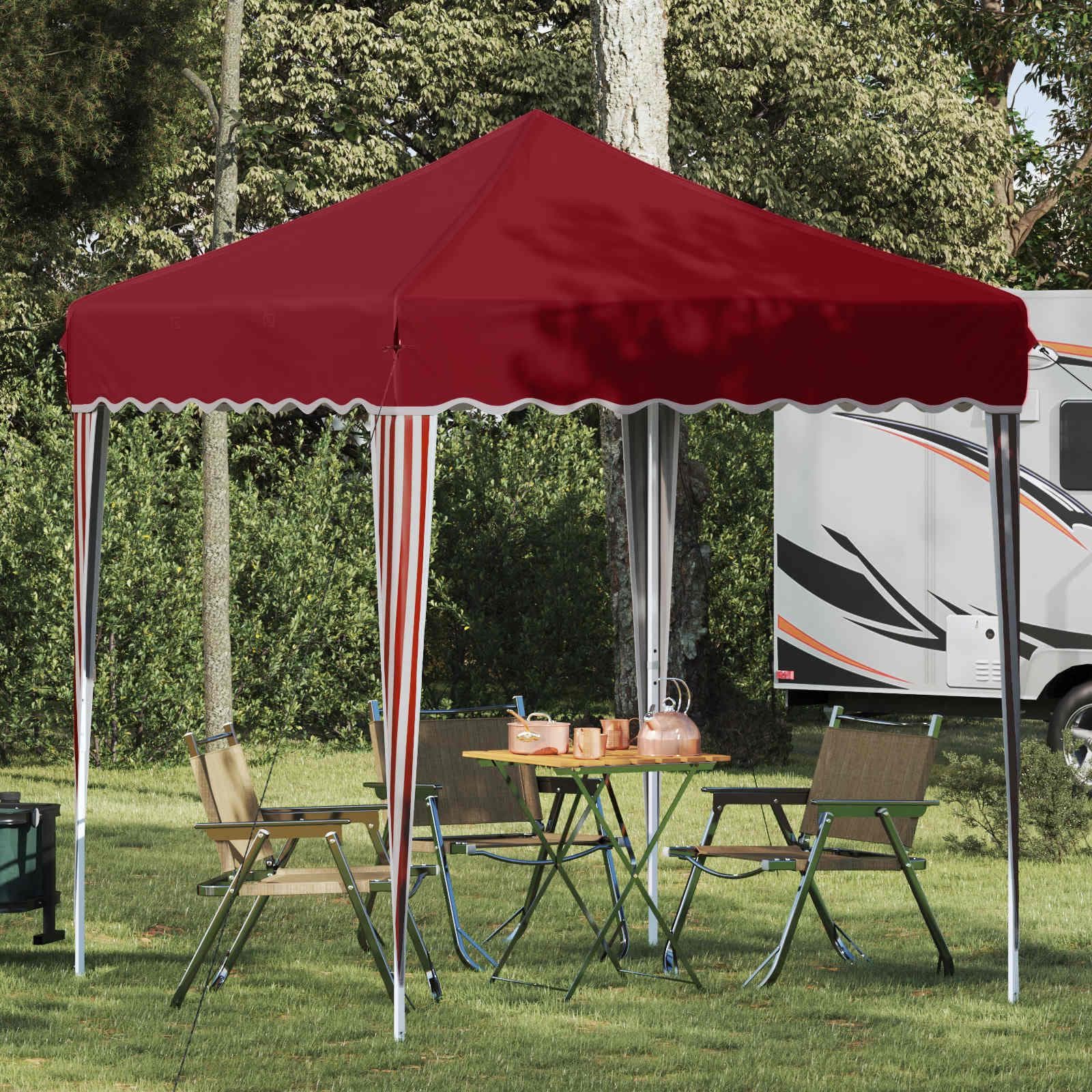 Pop-up festtelt 195 × 195 × 245 cm - bordeaux Oxford-stof