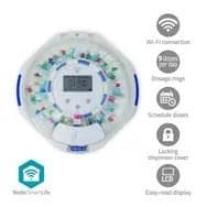 Nedis SmartLife pilledispenser med 28 rum, 9 påmindelser - hvid