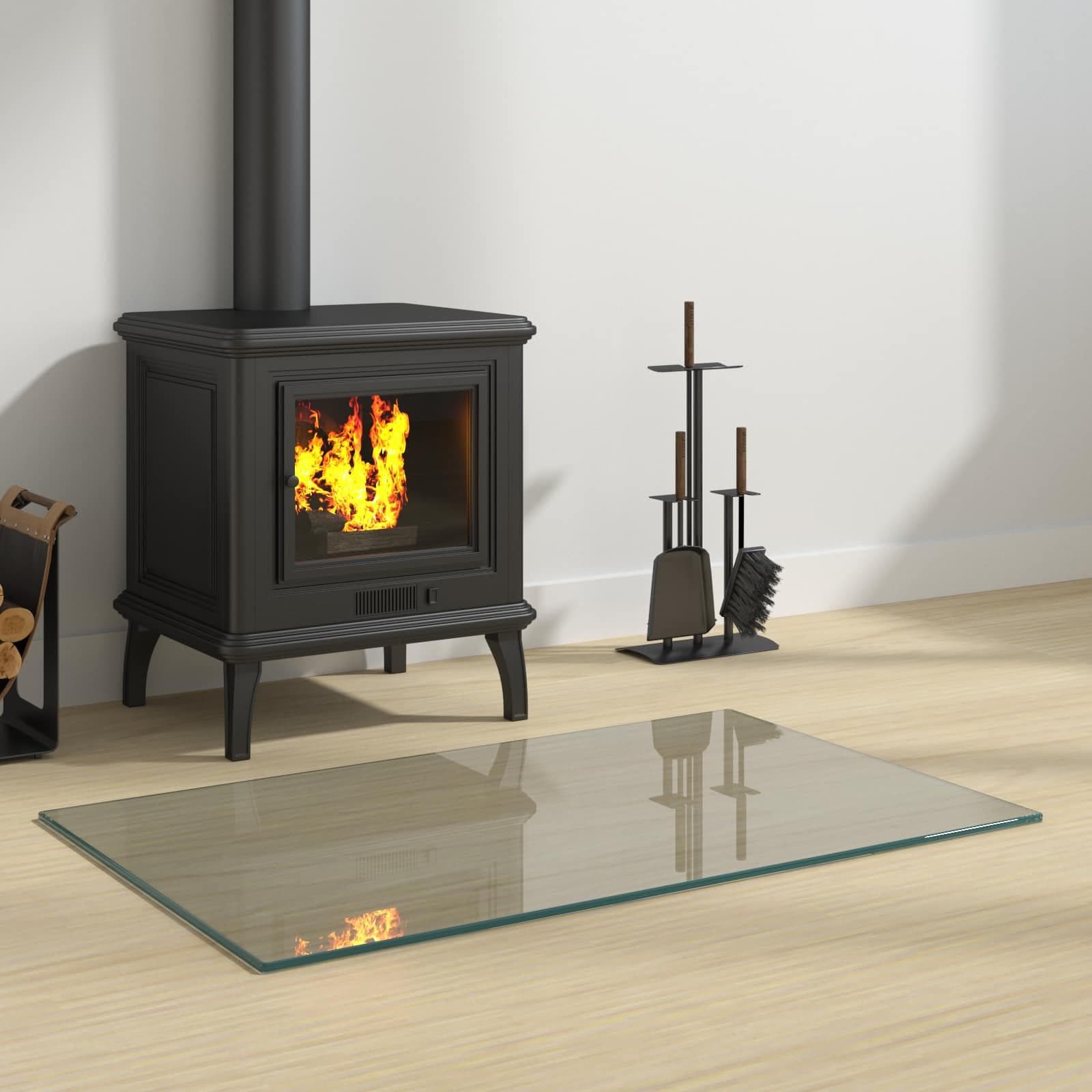 Pejs glasplade - transparent glas 80 × 50 cm