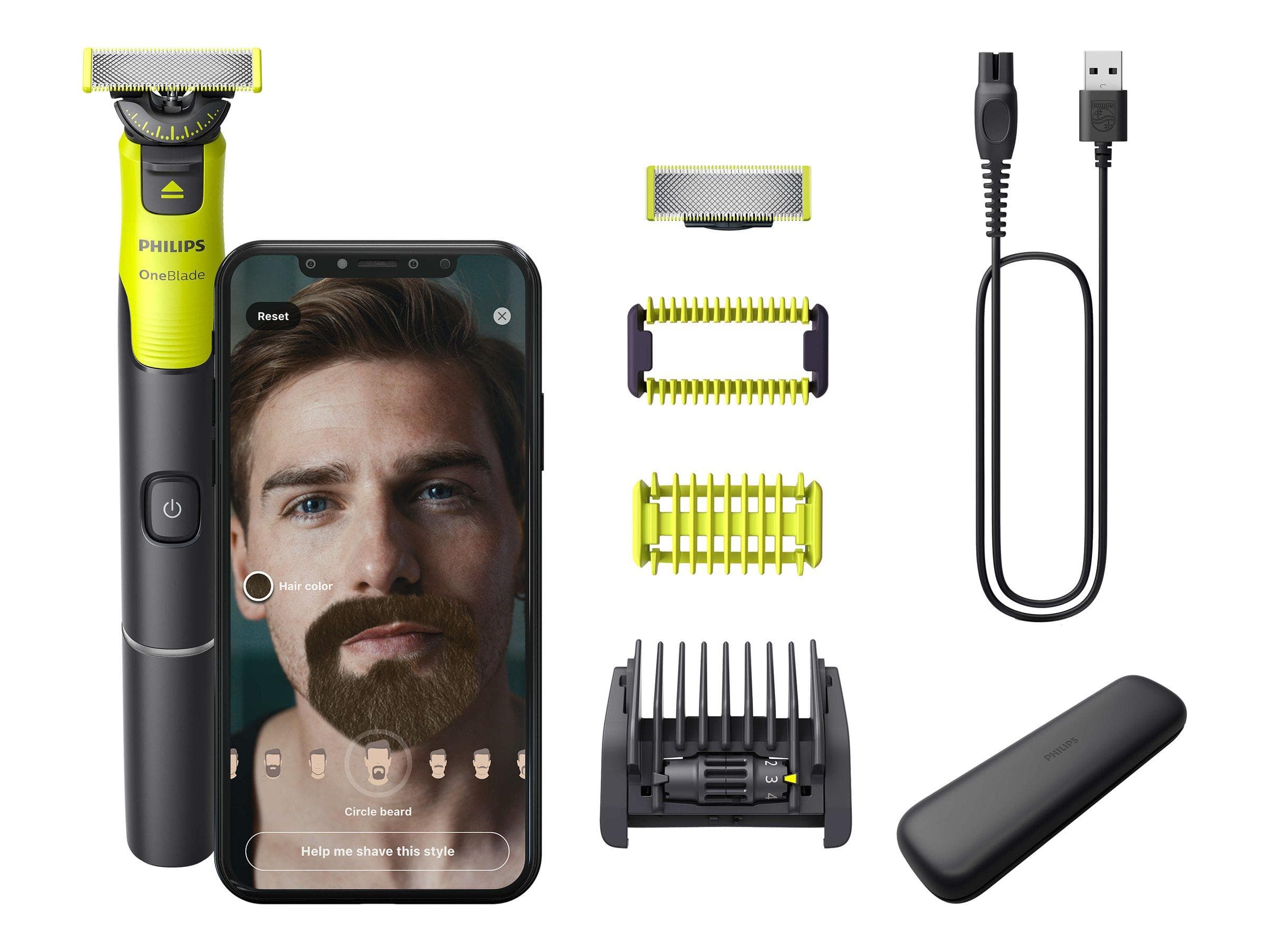 Philips OneBlade 360 QP4631 trimmer - trådløs, limegrøn/trækulsgrå