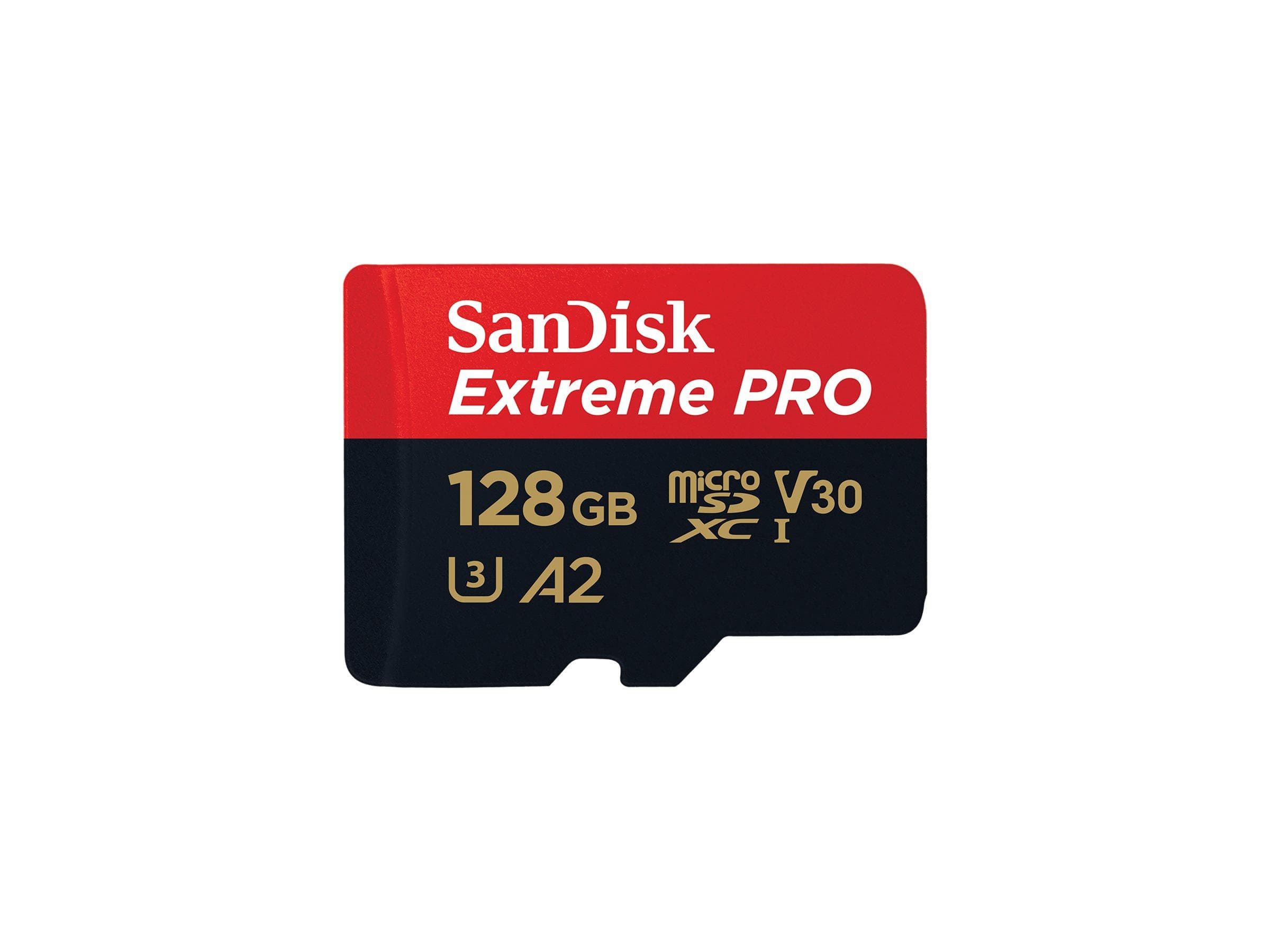 SanDisk Extreme Pro microSDXC UHS‑I hukommelseskort 128 GB - op til 200 MB/s