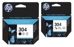 Blækpatroner HP 304 - sort (pigment) + farve - 2-pak