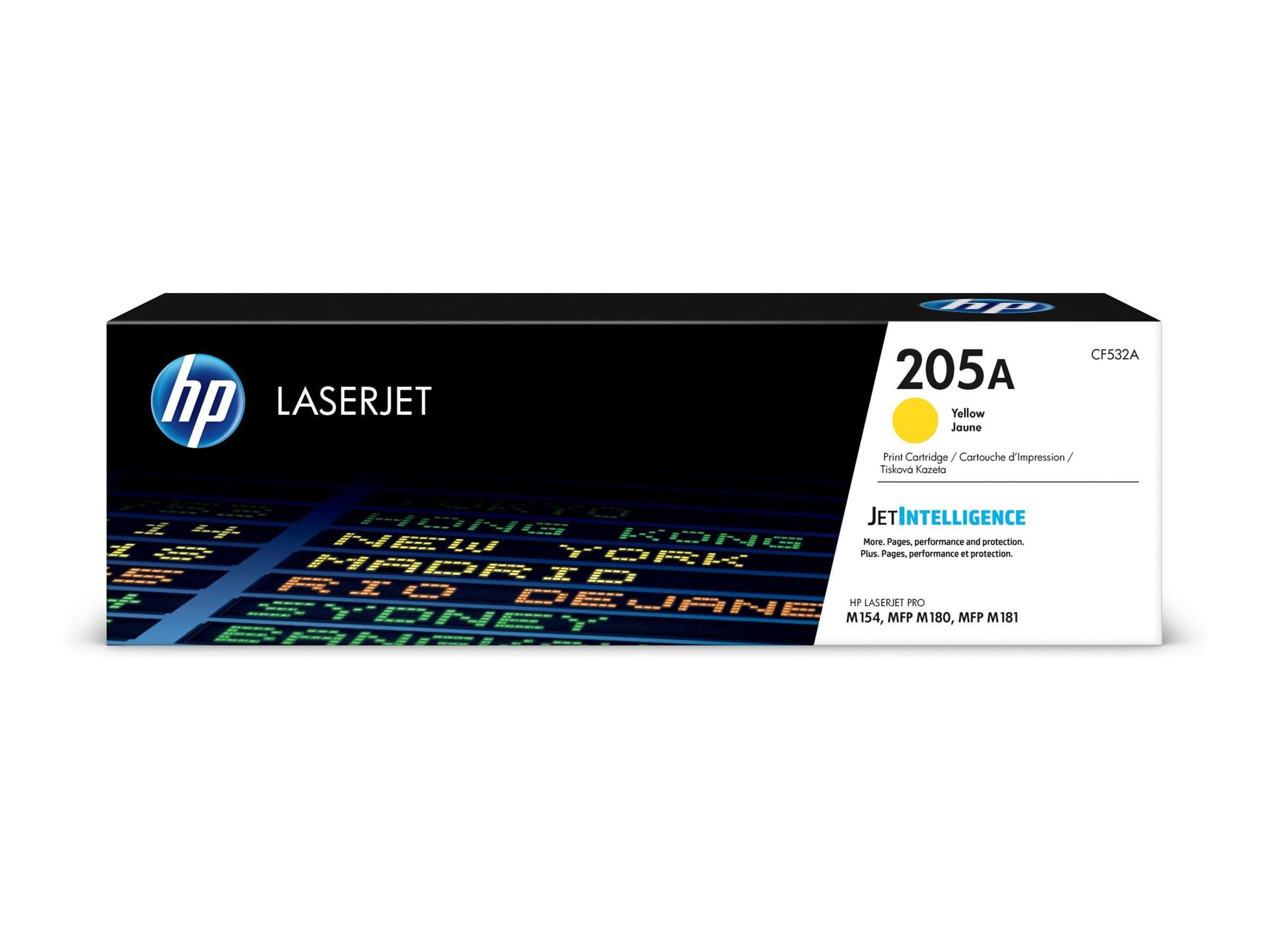 Toner til laserprinter HP 205A gul - 900 sider (CF532A)