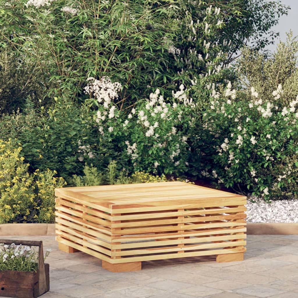 Sofabord til haven 69,5×69,5×31 cm - massivt teaktræ