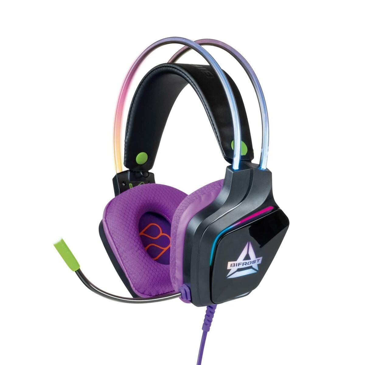 FR-TEC Bifrost FT2022 gaming headset med mikrofon - multifarvet, 3,5 mm