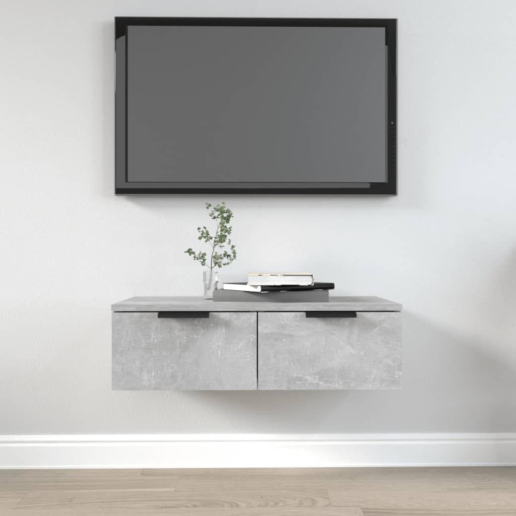 Vægskab 68×30×20 cm i konstrueret træ - betongrå