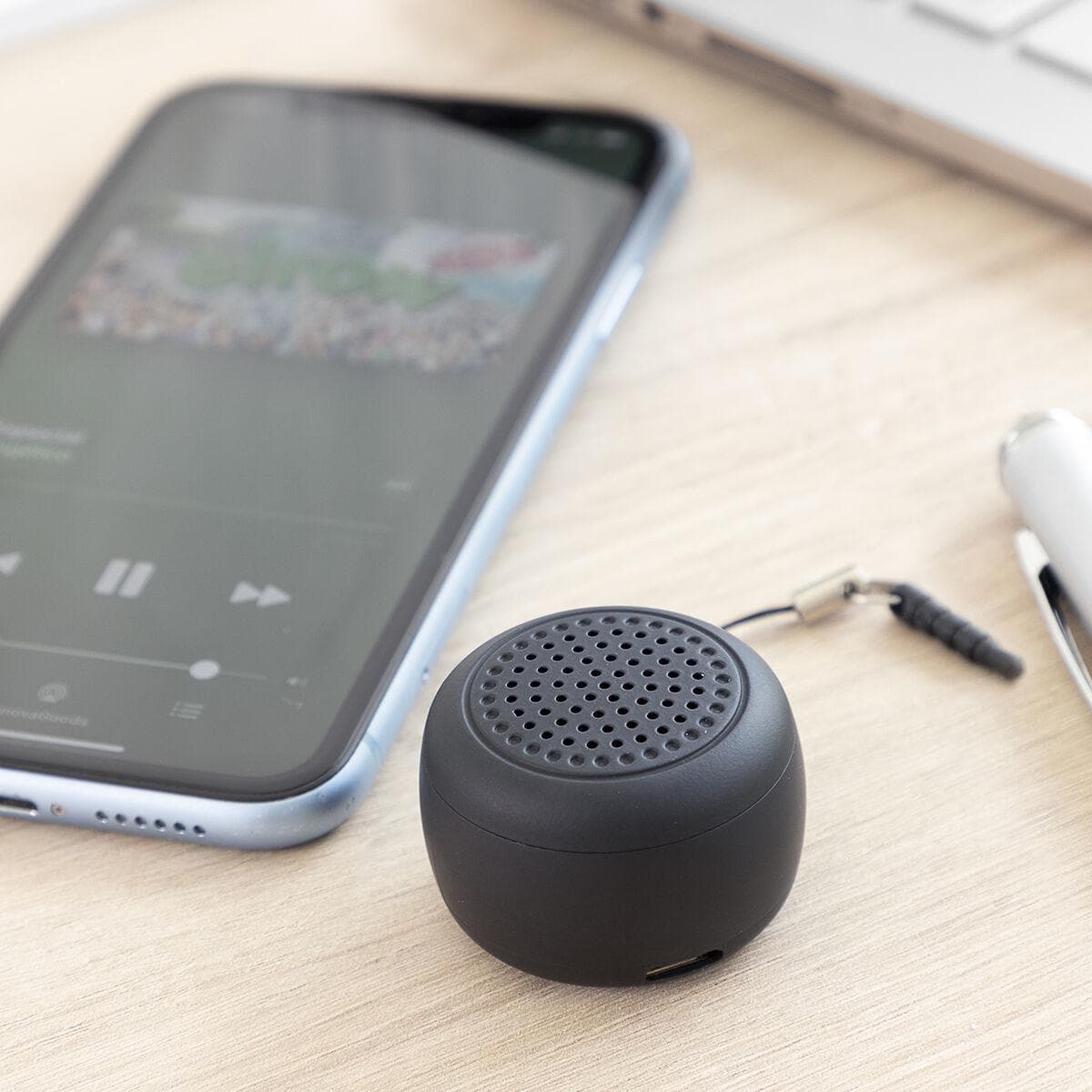 Bluetooth-højttaler mini - Miund, genopladelig (sort)
