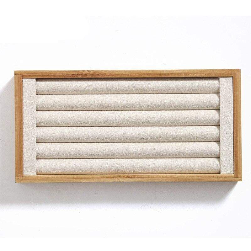 Sæt til ringe - bambus - beige view 2