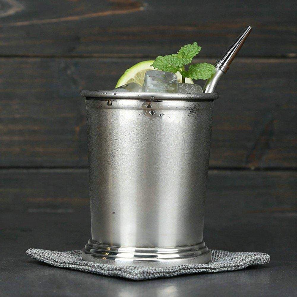 Cocktailglas af rustfrit stål - sølv - 360 ml