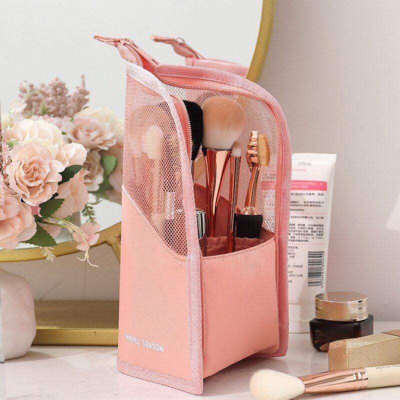 Praktisk makeuptaske - pink view 2