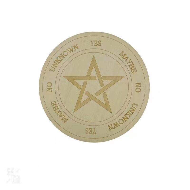 Træplade til spådom - Pentagram