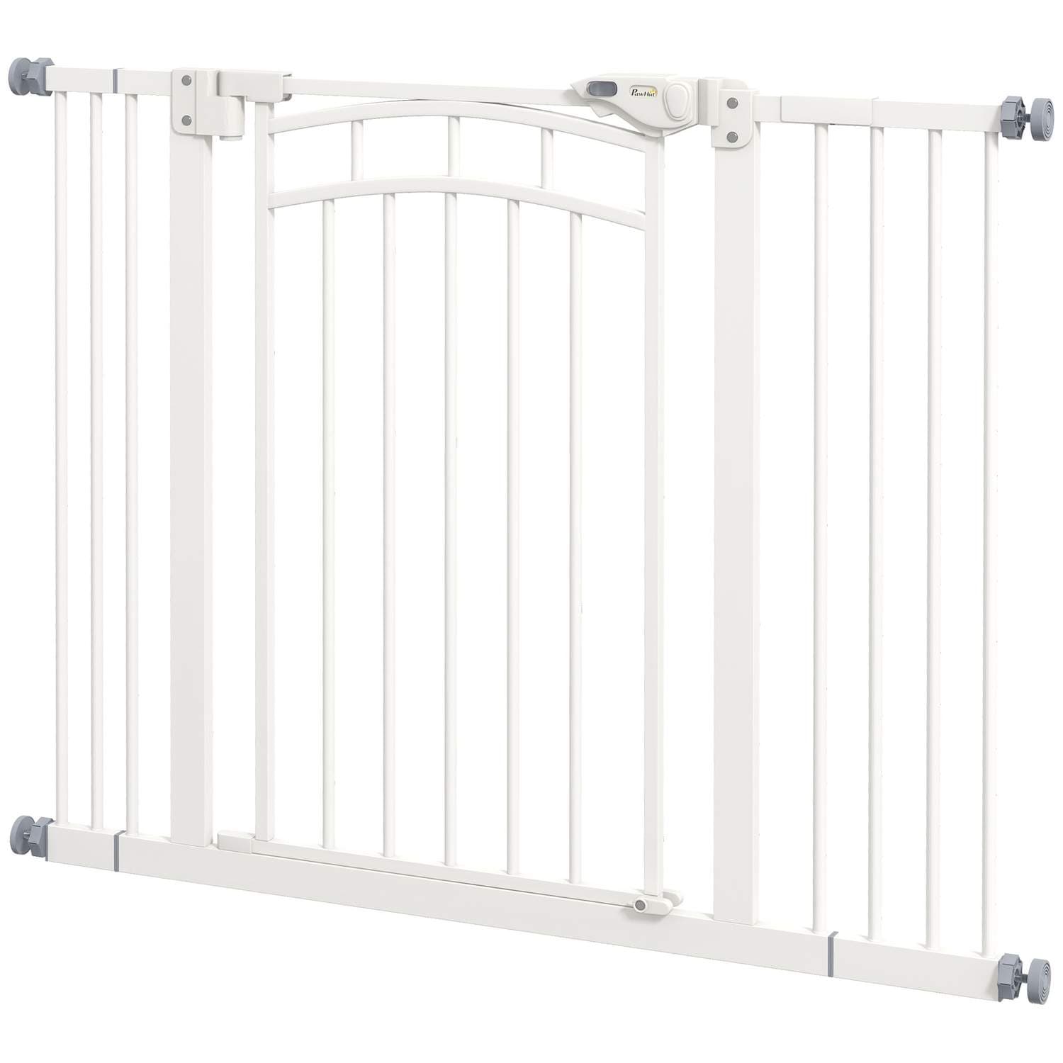 Hundelåge med automatisk dør, 74-100 cm