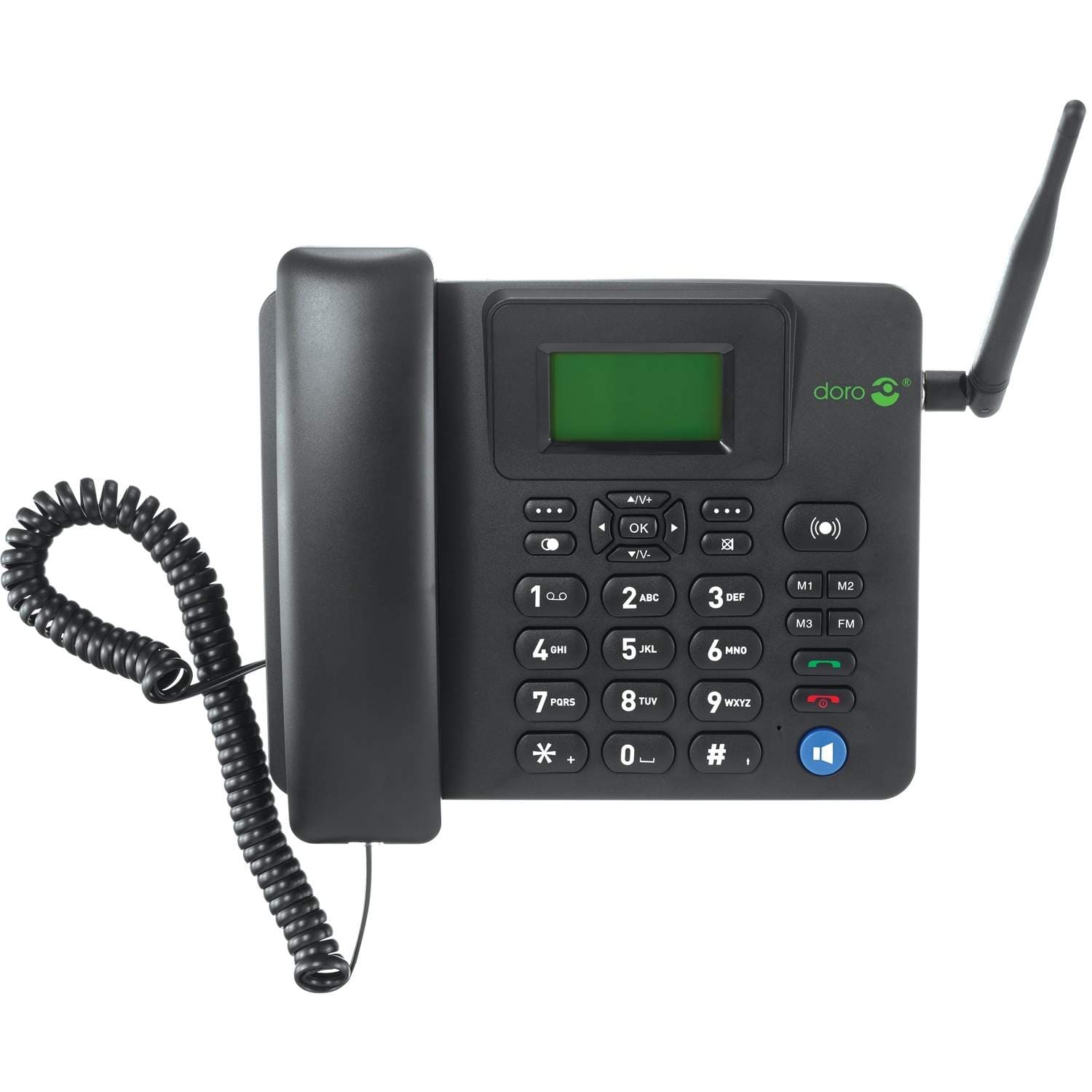 4100H 4G bordtelefon, sort view 2