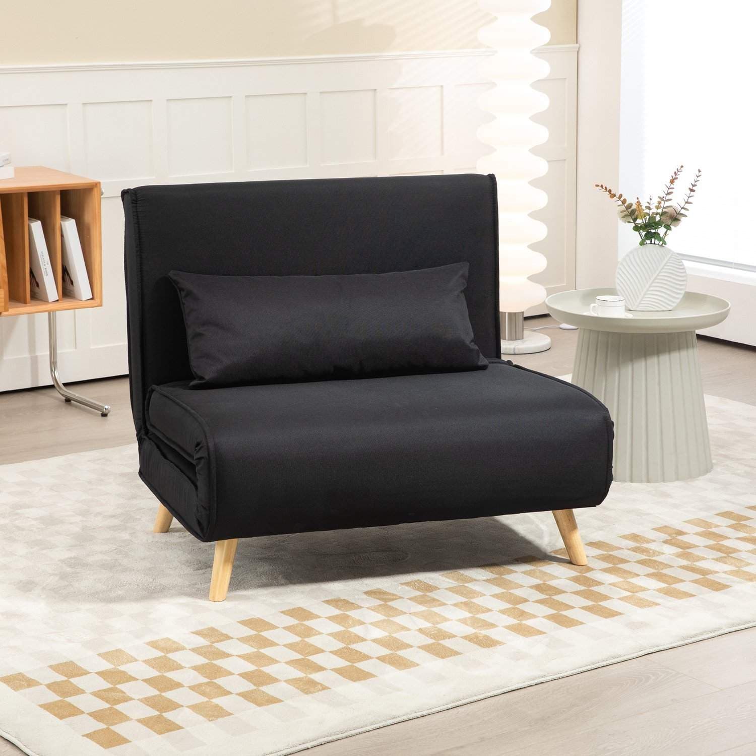 2-i-1 sovesofa, 350 kg, hørlook view 2