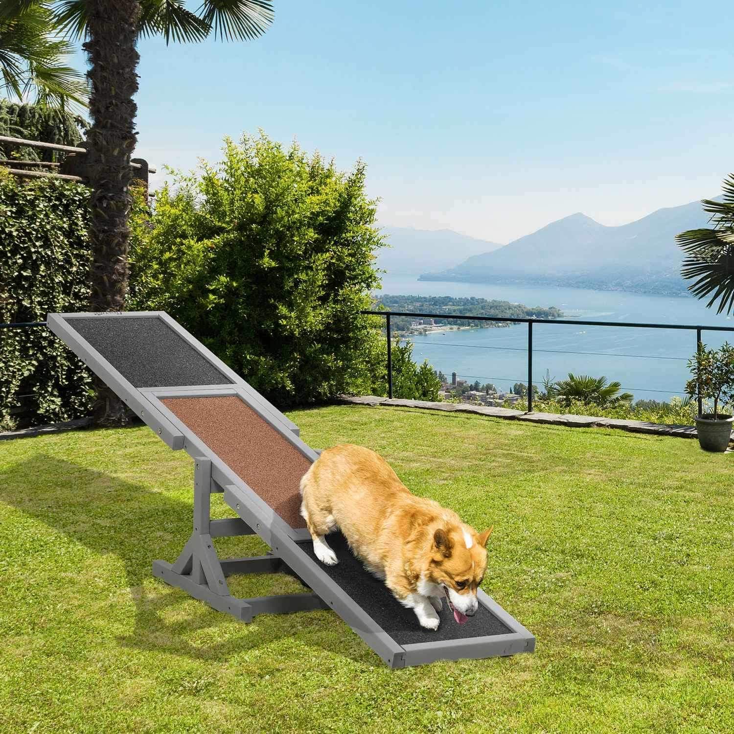 Agility Rocker i træ til store hunde 180x30x30cm view 2