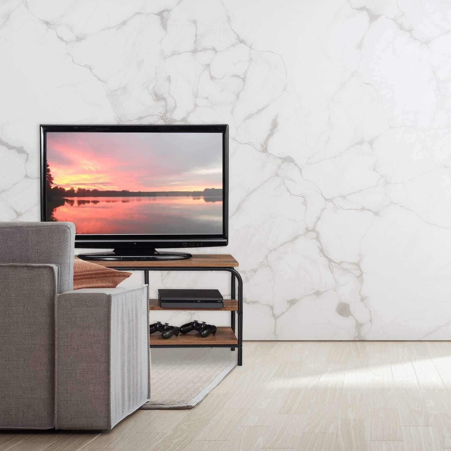 TV skab med hylder view 2