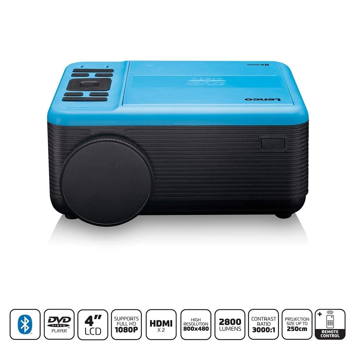 LCD-projektor med DVD-afspiller og Bluetooth® Blue