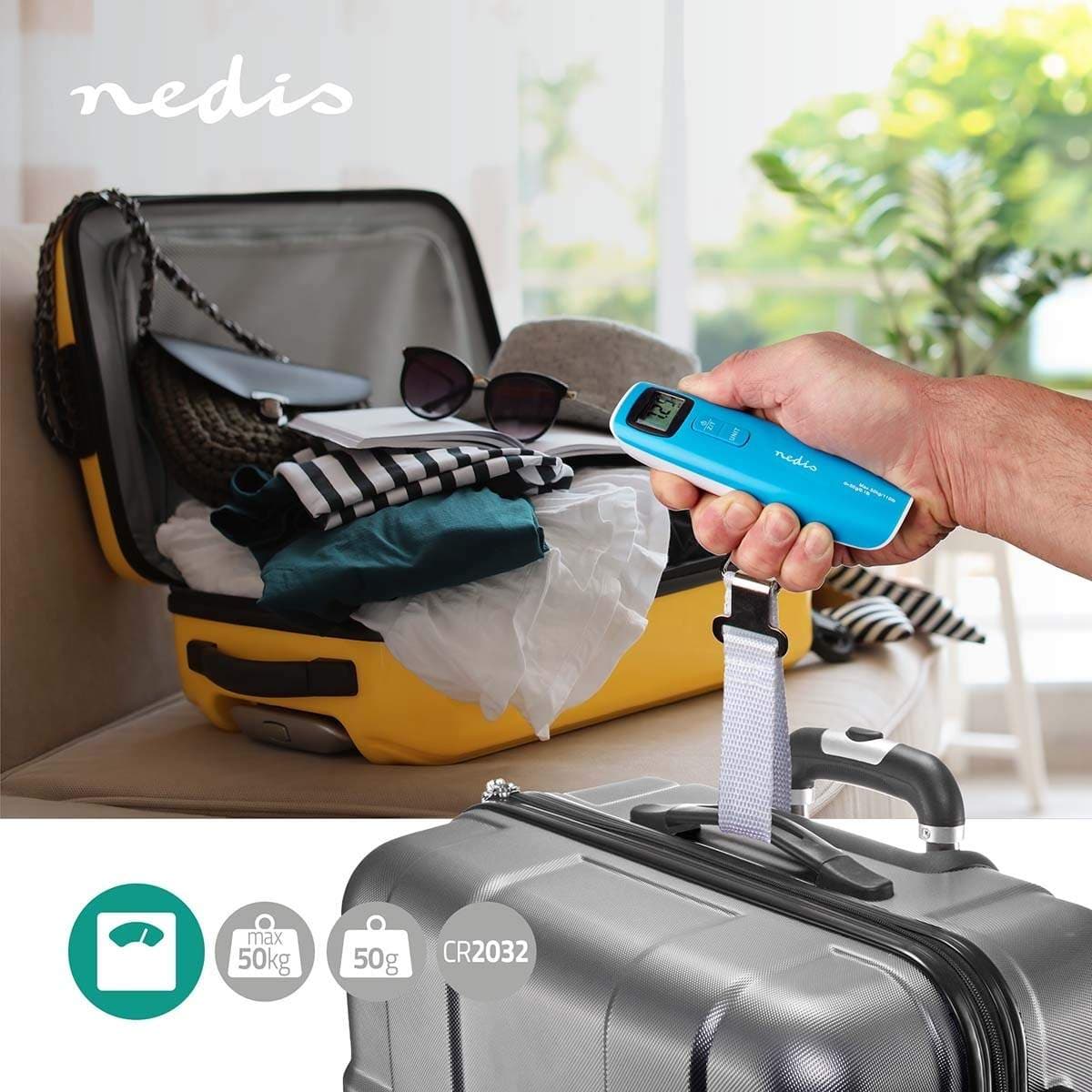 Digital Bagage Vægt | 50 kg | Tarefunktion view 2