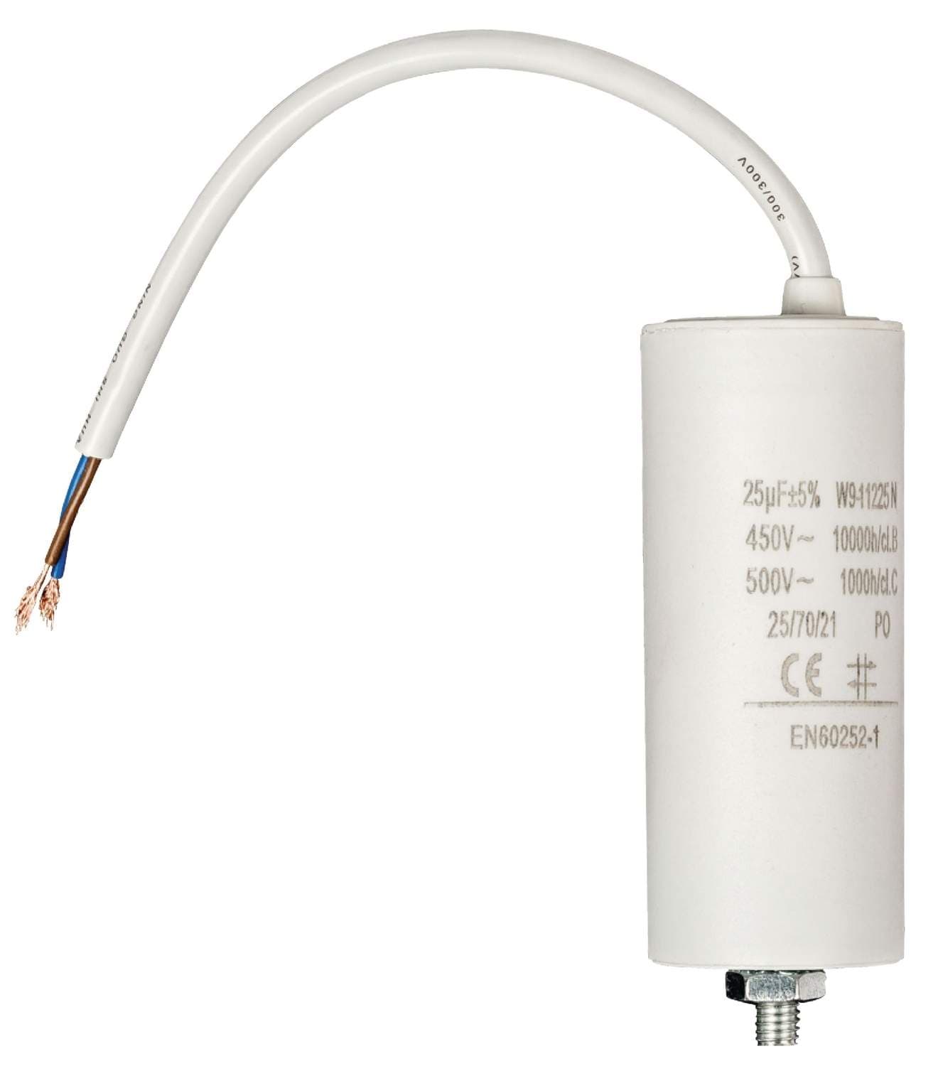 Kondensator 450V + Kabel 25.0uf / 450 V + cable