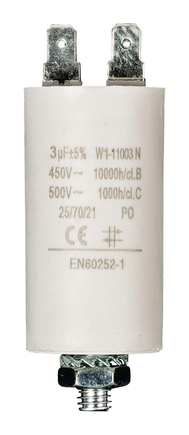 Kondensator 450V + Jordet 3.0uf / 450 v + Aarde