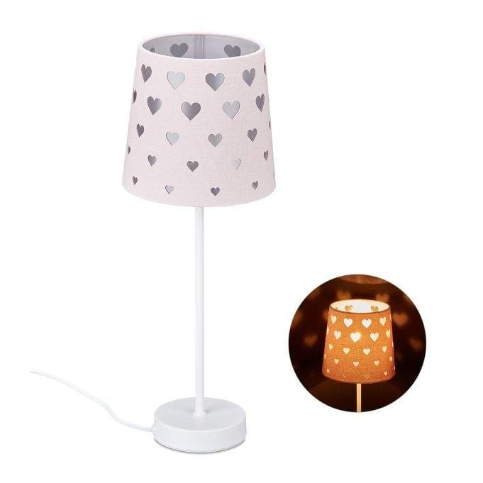 Børn med hjerter natlampe