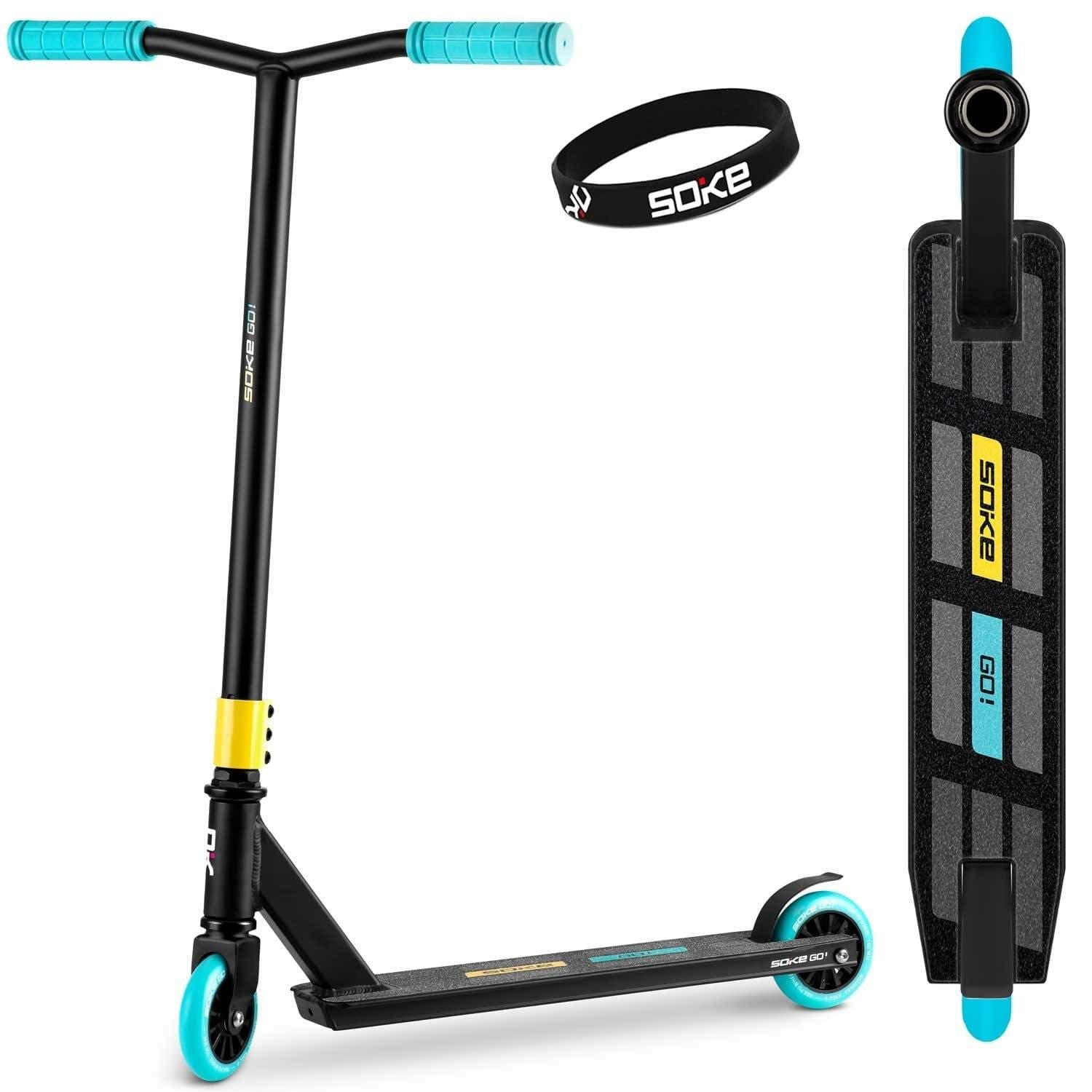 SOKE GO! Stunt Scooter gul blå