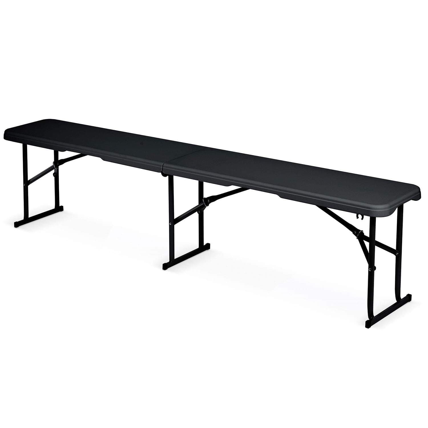 Sammenklappelig catering havebænk 180 cm Plonos sort view 2