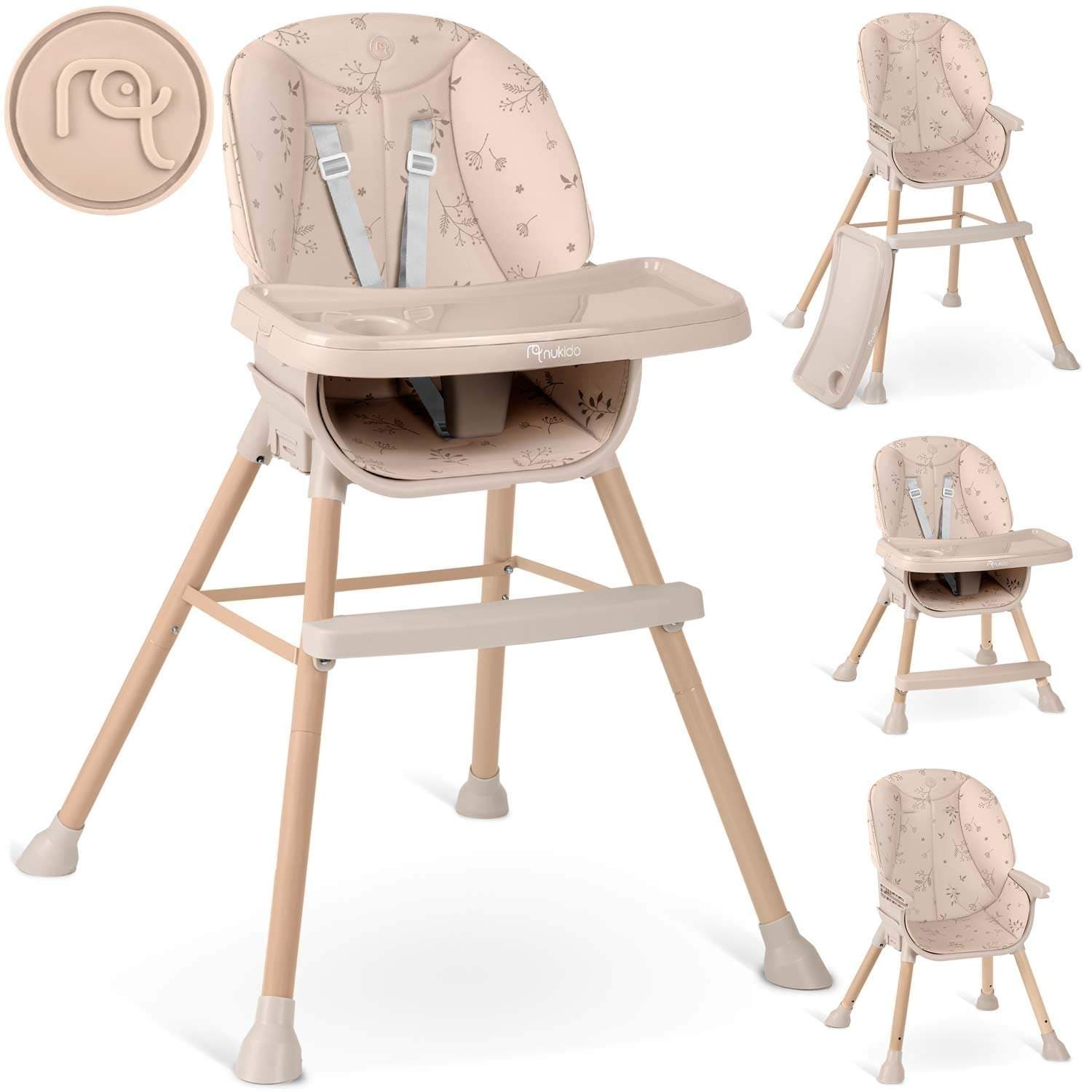 Nukido Tilo Beige højstol
