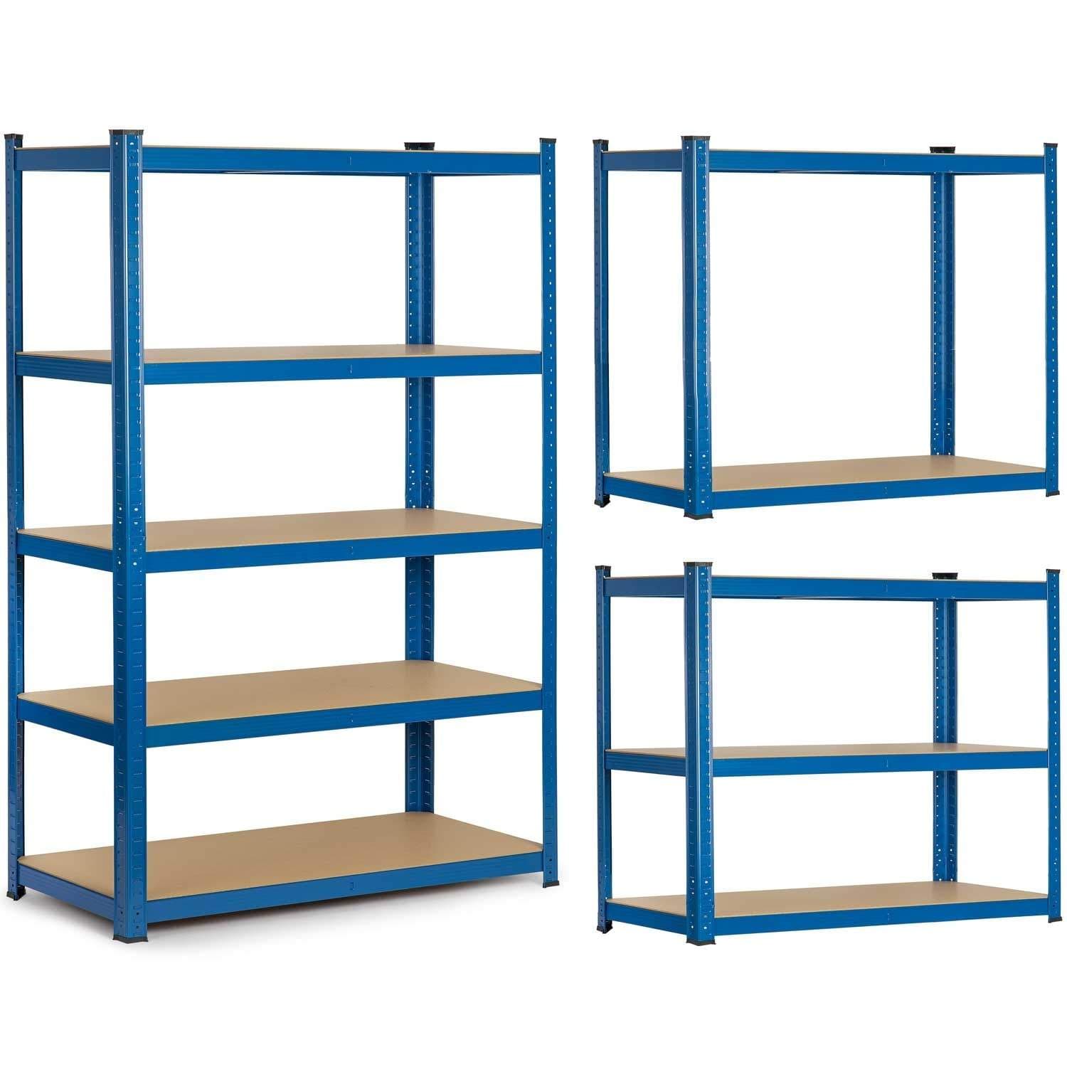 Robust metalhylde til opbevaring, 150 x 75 x 30 cm - Humberg 4842