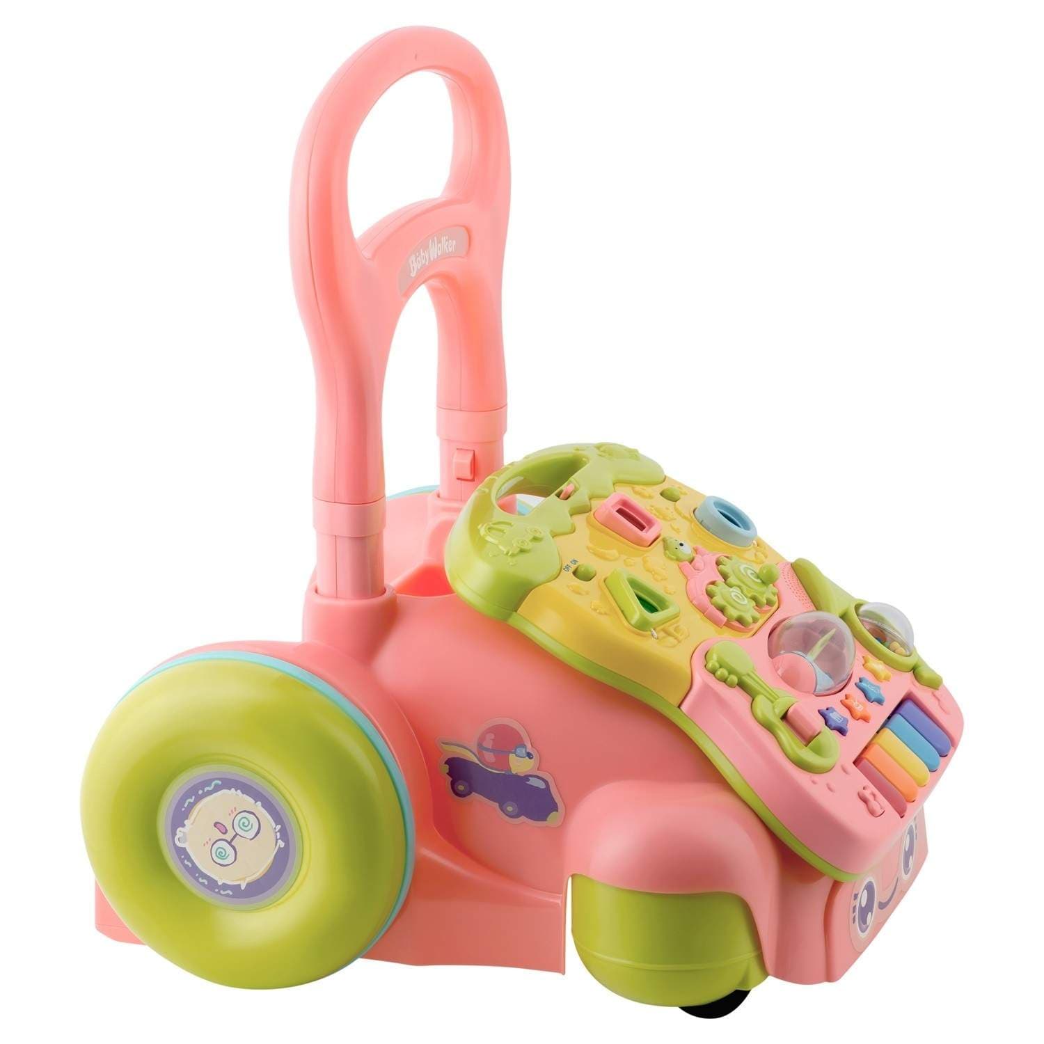 Pædagogisk rollator med musik 2-i-1 RK-744 Ricokids pink view 2
